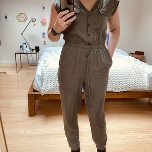 LOFT Olive Green Jumpsuit
